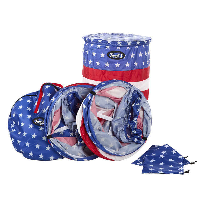Tough 1 Stars and Stripes Perfect Turn Pop Up Barrels