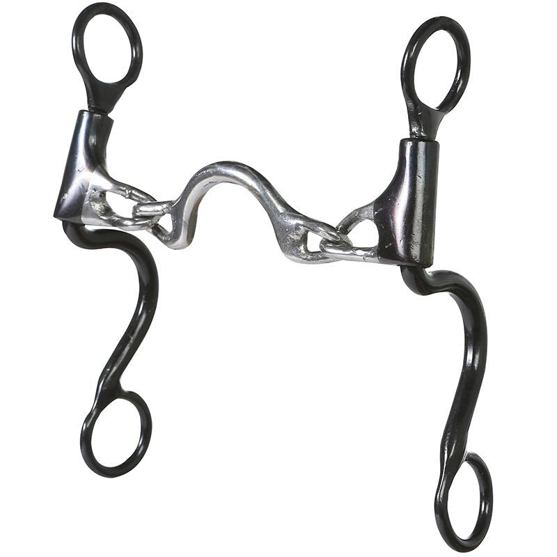 1 1/4" Rounded Low Port Chain 6 1/2" Cheek Bit
