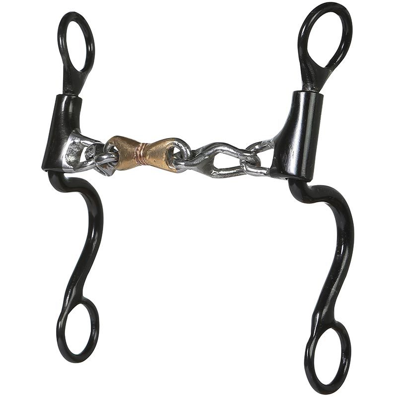Dogbone and Chain 6 1/2" Cheek Bit