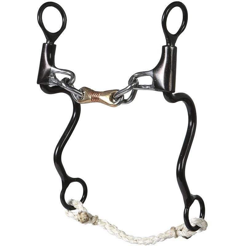 Dutton Bits 1 1/2in. Dogbone with Chain Cavalry 8in. Cheek Bit