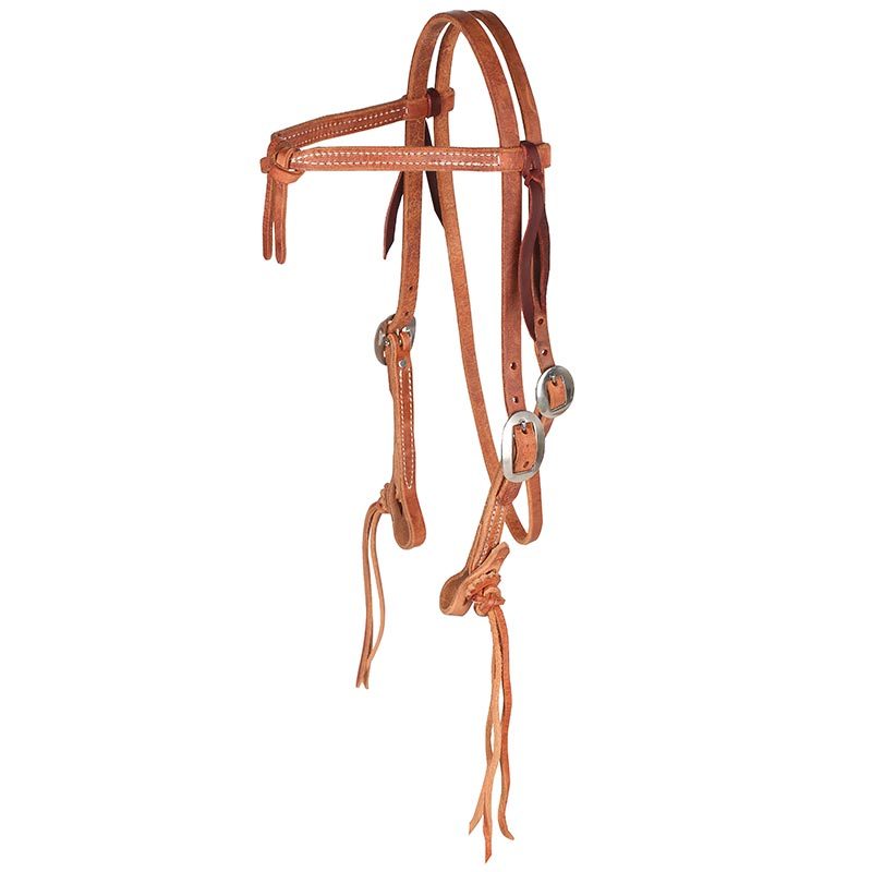 Rattlesnake Knotted Browband Headstall