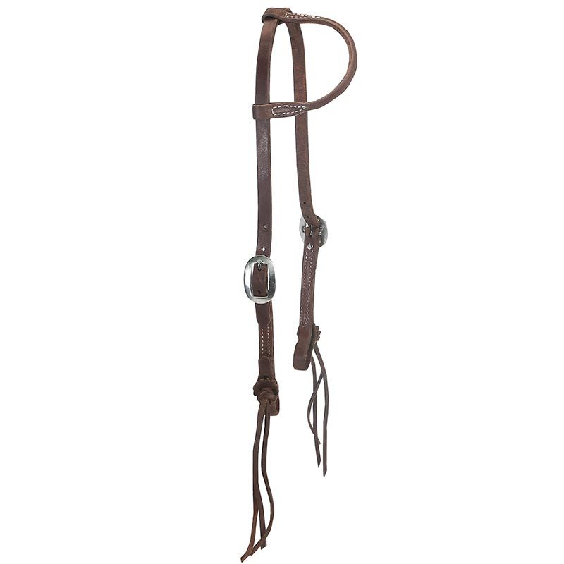 Oiled Rattlesnake Single Ear Headstall