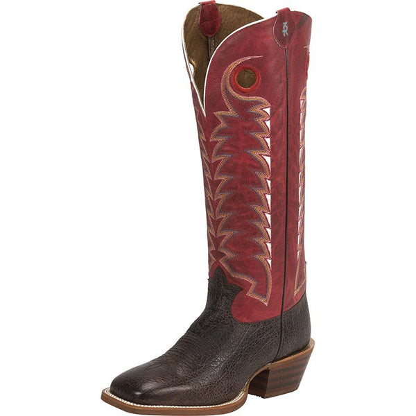 Tony Lama Men's Rosston 16" Buckaroo Cowboy Boots - Cafe Color, Square Toe