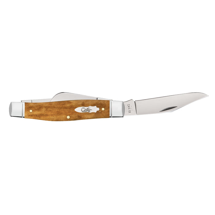 Case Smooth Antique Bone Large Stockman (6375 SS) Fluted Bolsters