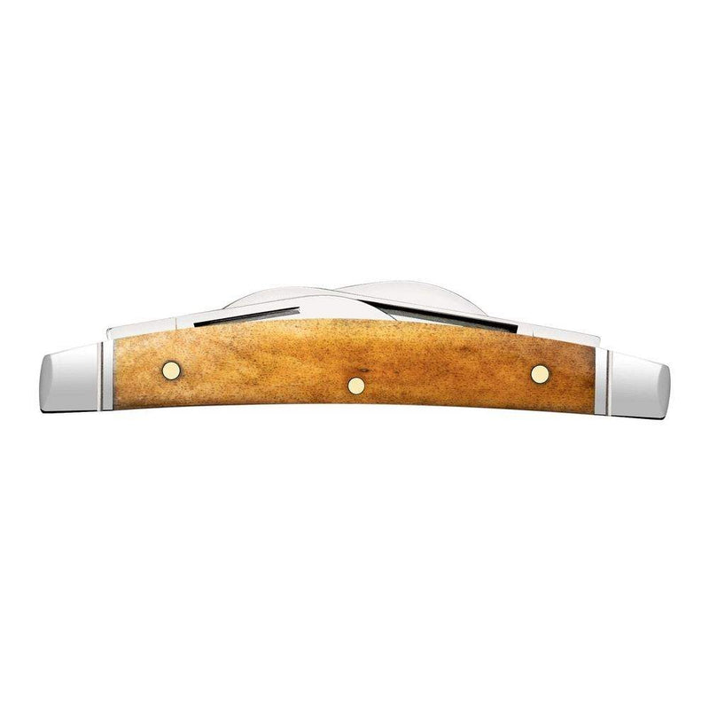 Case Smooth Antique Bone Small Congress (6468 SS) Fluted Bolsters
