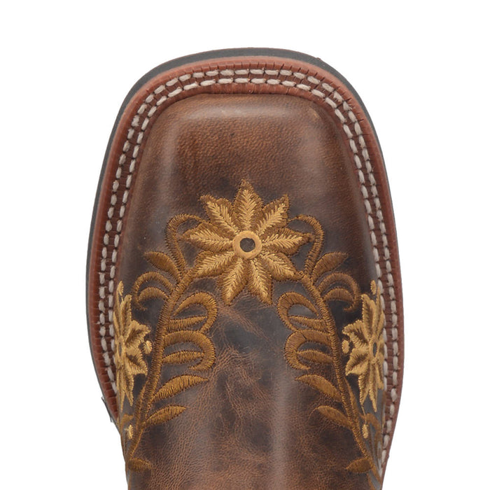 Laredo Women's Secret Garden Brown Vamp 11in Matching Top