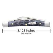 Case XX Small Congress Pocket Worn Crandall Jigged Gray Bone Pocket Knife CA58422
