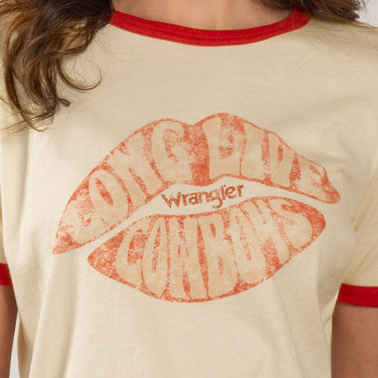 Wrangler Retro Long Live Cowboys Kiss Tee