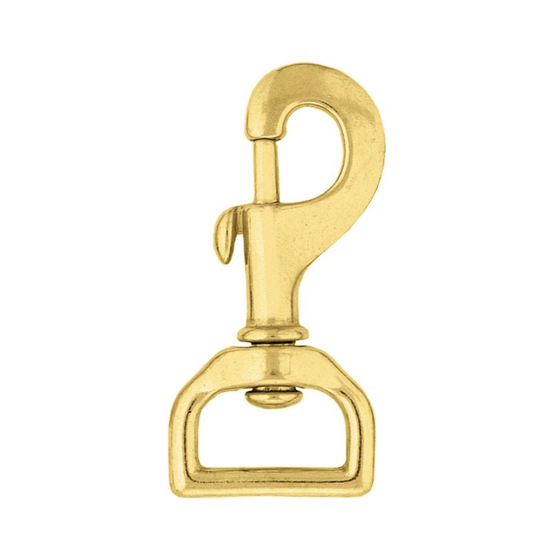Flat Swivel Snap 3/4in. Solid Brass