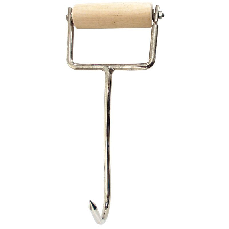Steel Hay Hook with Wooden 'D' Handle