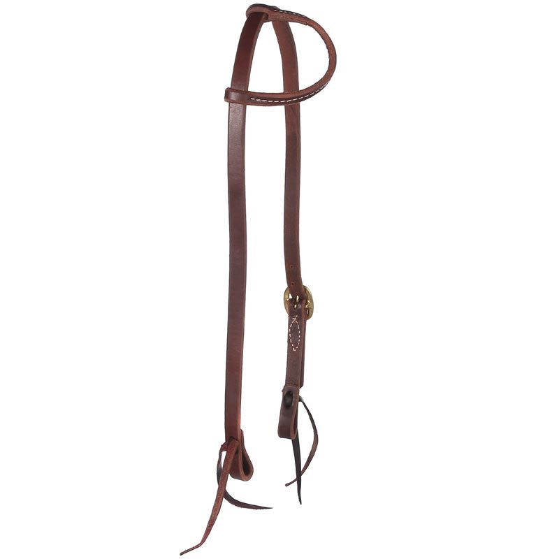 Tack Medium Oiled Single Ear Headstall with Single Buckle