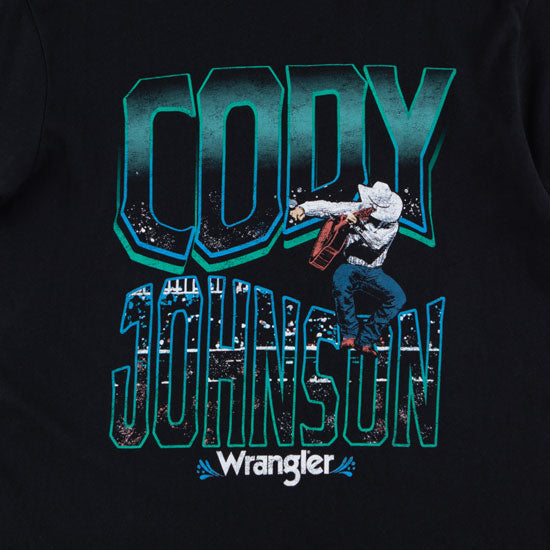 Wrangler Men's Cody Johnson Black Tee