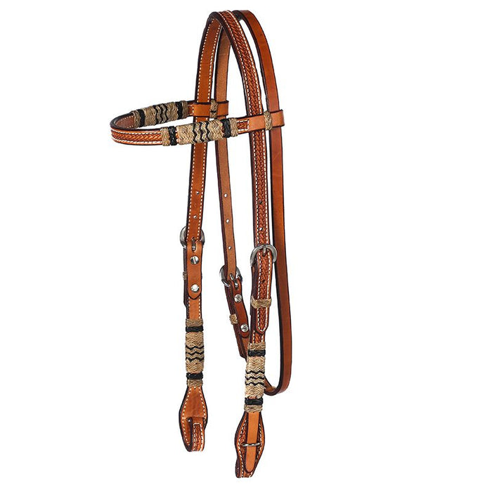 Rawhide Browband Headstall with Quick Change Bit Ends