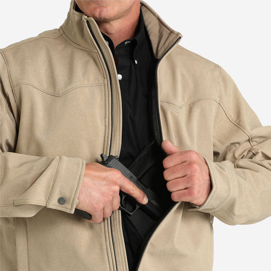 Cinch Men's Khaki Conceal Carry Jacket