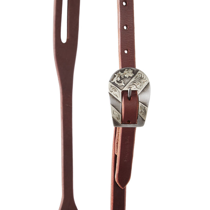 Cowperson Tack Slot Ear Headstall with CB20 Buckle