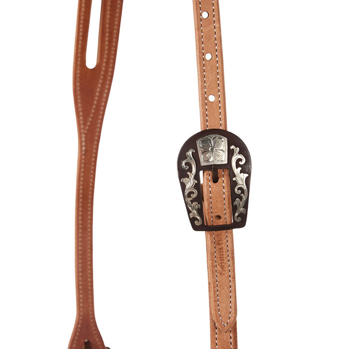 Cowperson Tack Roughout Slot Ear Headstall with CB21 Buckle