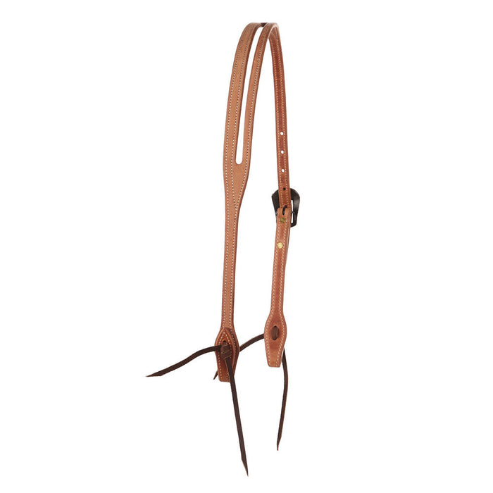Cowperson Tack Roughout Slot Ear Headstall with CB18 Buckle