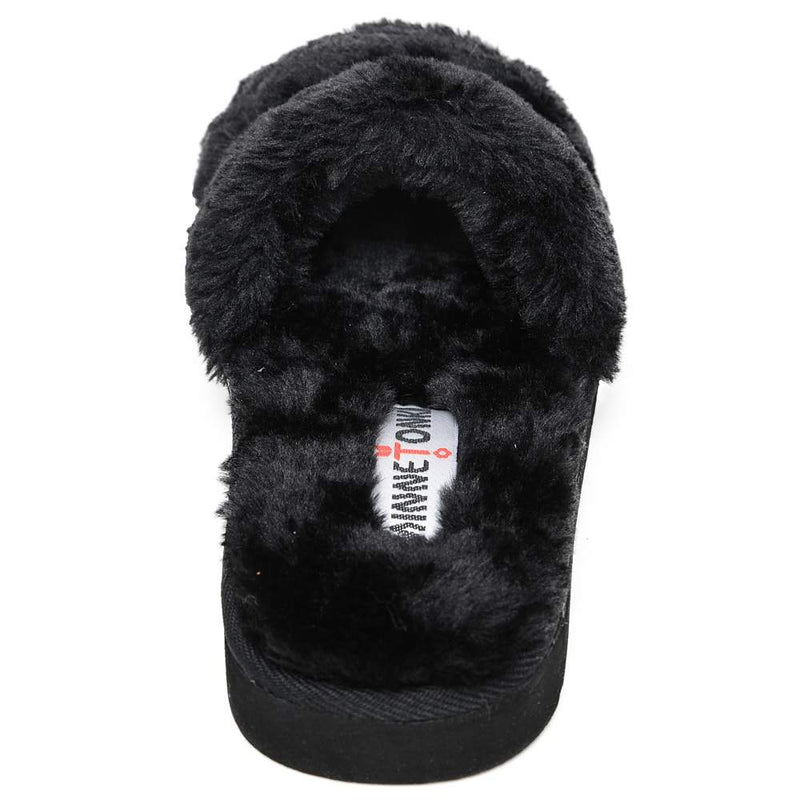 Minnetonka Women's London Black Slipper