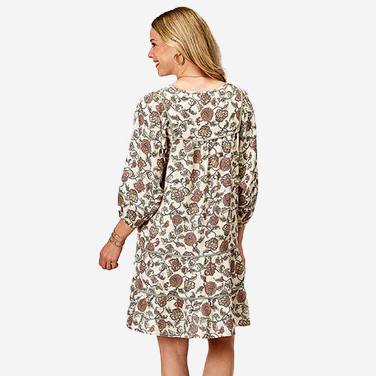 ROPER Vintage Challis Floral Dress