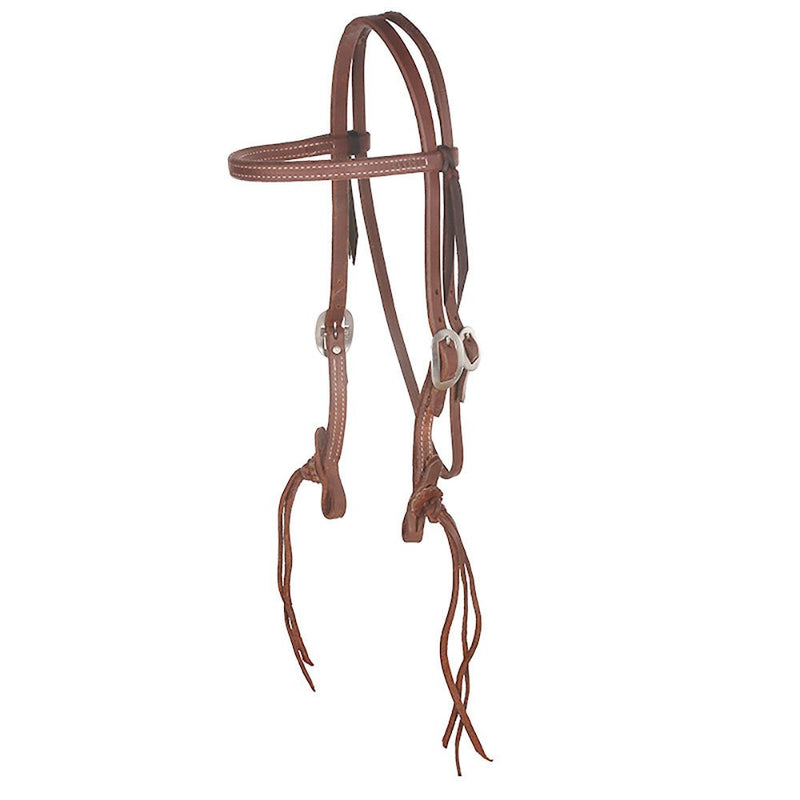 Rattlesnake Oiled Straight Browband Headstall