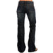 Women's Dark Blasted Low Rise 816 Classic Fit Boot Cut Jeans