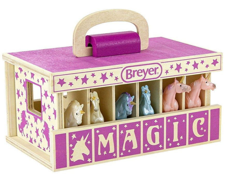 Breyer Unicorn Magic Wooden Stable Play Set