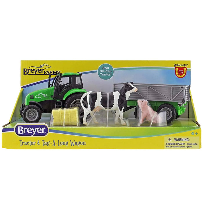 Breyer Tractor and Tag-A-Long Wagon