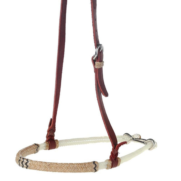 Black Lace Rawhide Covered Double Rope Noseband