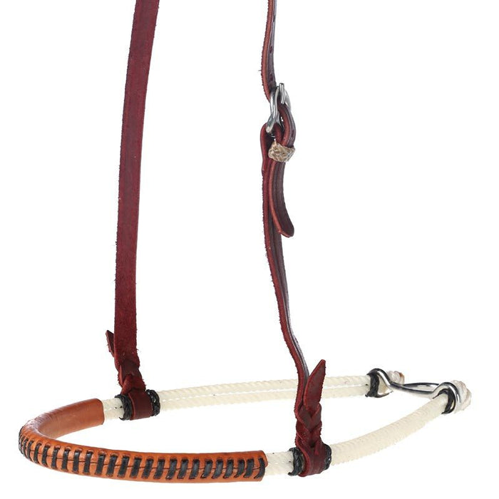 Double Rope Leather Covered Noseband