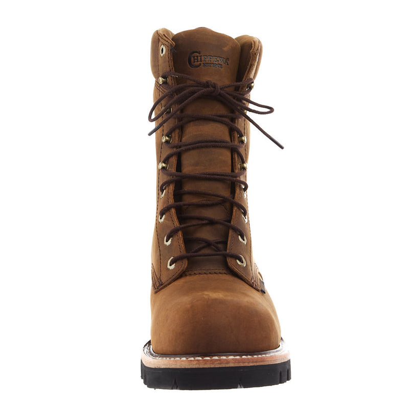 Chippewa Footwear Men`s Waterproof Steel Toe Logger Work Boot