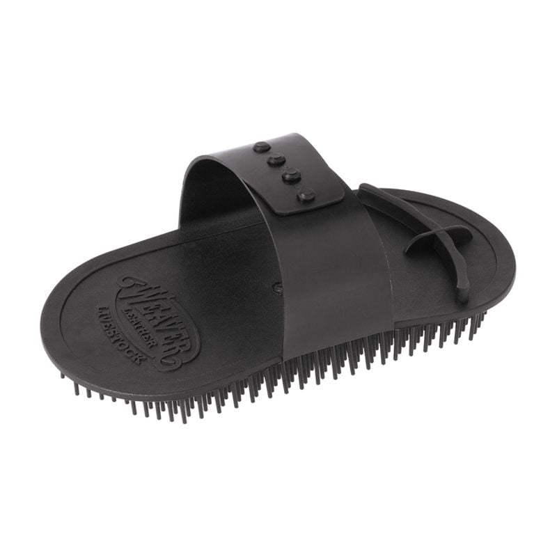 Leather Massage Brush Black