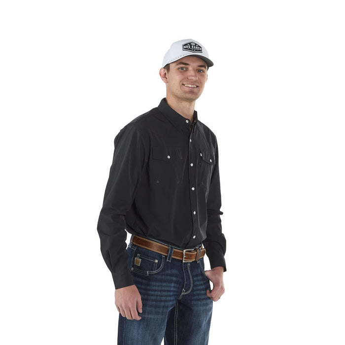 Sand Hill Ranch Men's Charcoal Grey Core Long Sleeve Snap Shirt