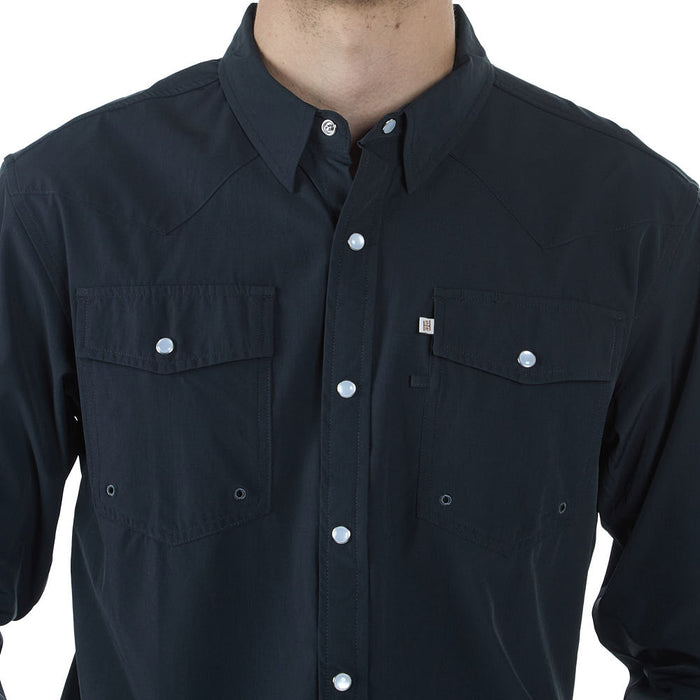 Sand Hill Ranch Men's Charcoal Grey Core Long Sleeve Snap Shirt