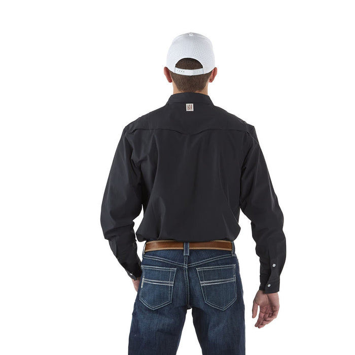 Sand Hill Ranch Men's Charcoal Grey Core Long Sleeve Snap Shirt