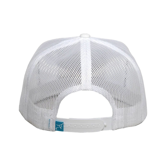 Ropesmart Teal Death Valley Patch White Trucker Cap