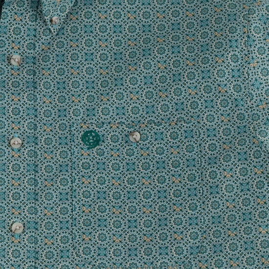 Wrangler George Strait Turquoise Short Sleeve Shirt