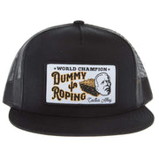 Cactus Alley Hat Co Dummy Roping Black Cap