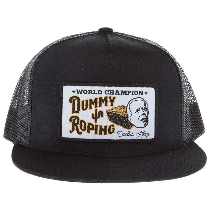 Cactus Alley Hat Co Dummy Roping Black Cap