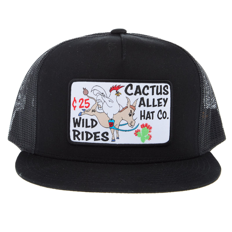 Cactus Alley Hat Co Wild Rides Black Cap