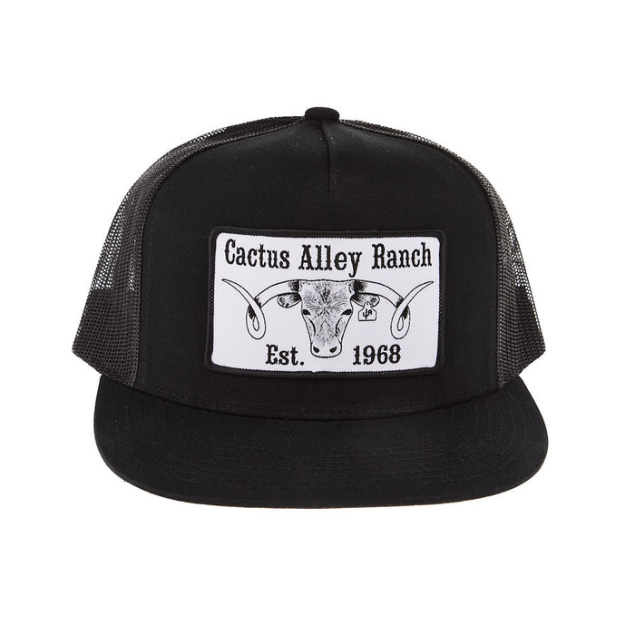 Cactus Alley Hat Co The Big Curl Black Cap