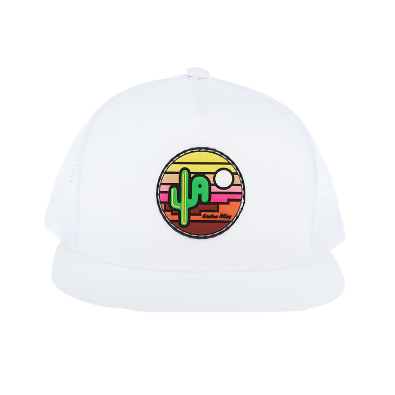 Cactus Alley Hat Co Sunset Patch White Cap
