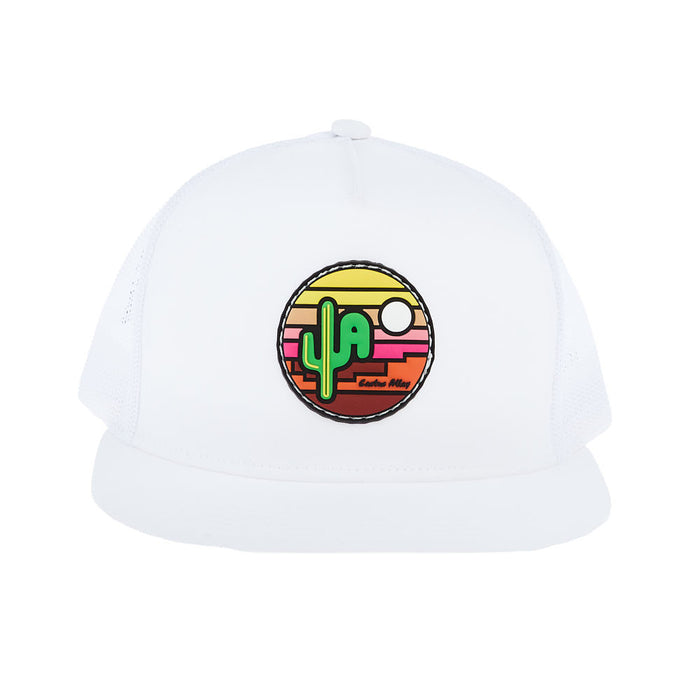 Cactus Alley Hat Co Sunset Patch White Cap