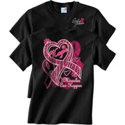 Girly Threads Women's Miracles Happen Black Tee