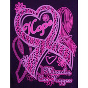 Girly Threads Women's Miracles Happen Black Tee