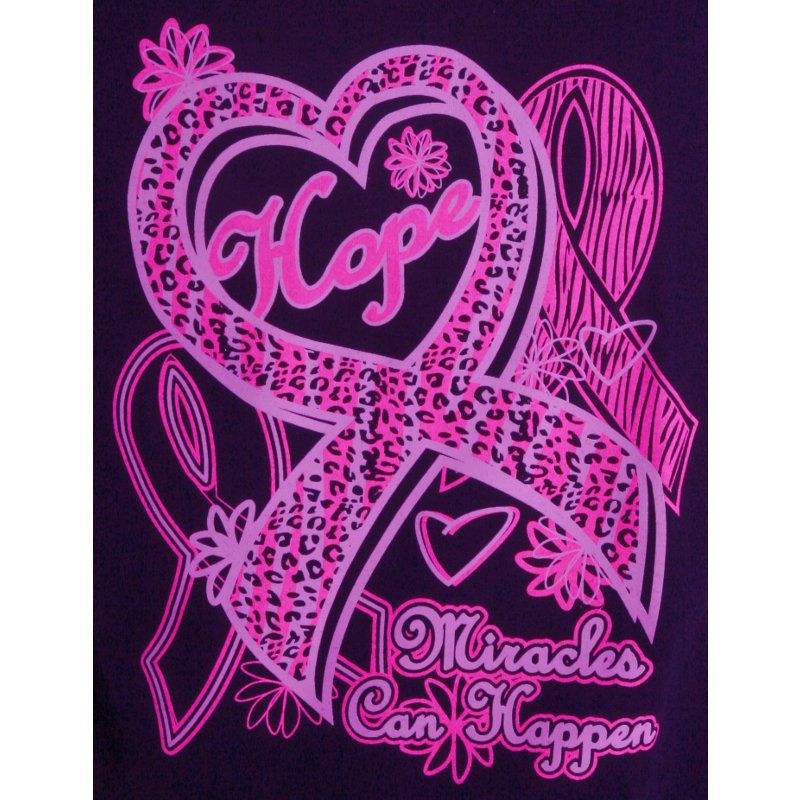 Girly Threads Women's Miracles Happen Black Tee