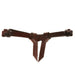 Leather Crossover Tie Curb Strap