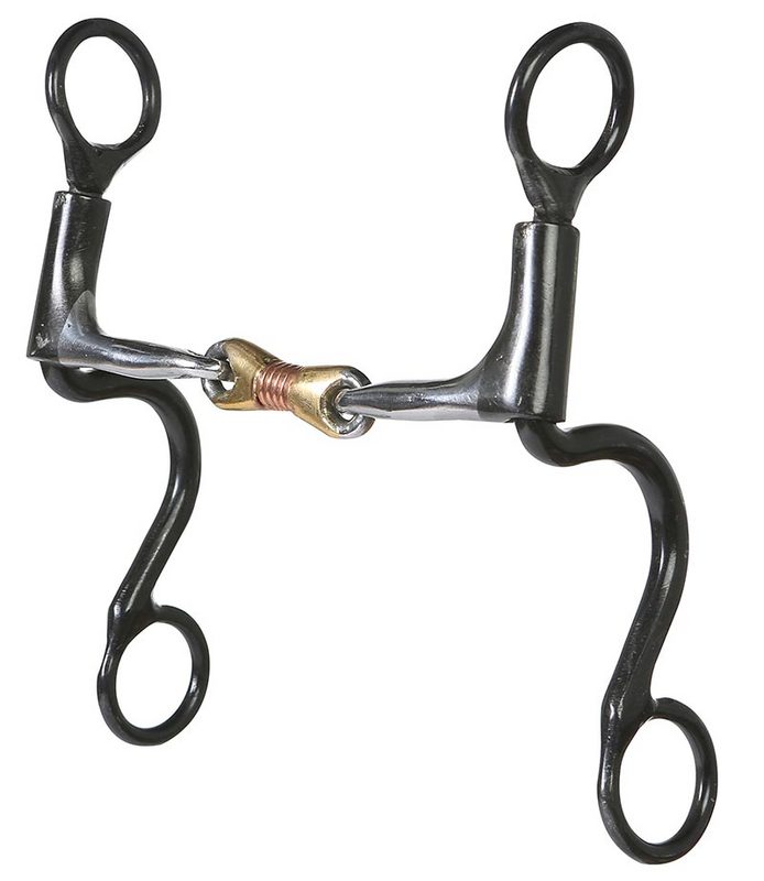 Smooth Copper Wrapped Dogbone 6 1/2" Cheek Bit