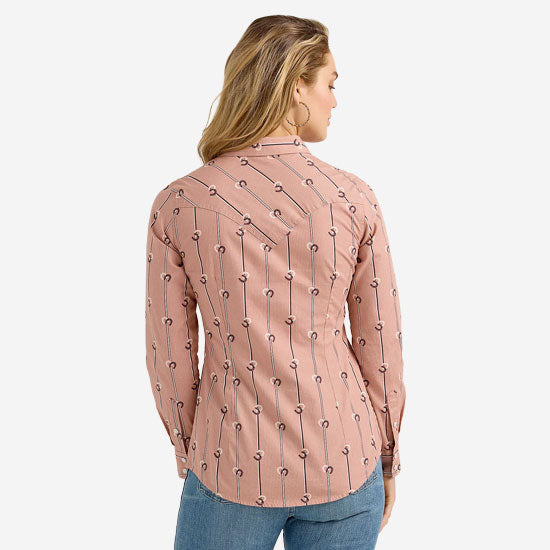 Wrangler Retro Mauve Horseshoe Top