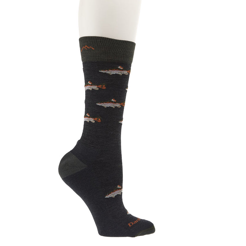 Darn Tough Men's Charcoal Spey Fly Lifestyle Crew Sock