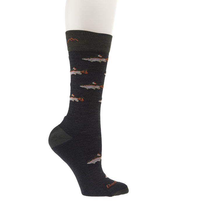 Darn Tough Men's Charcoal Spey Fly Lifestyle Crew Sock